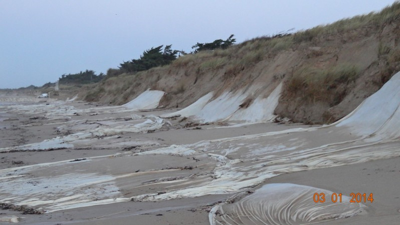 Erosion à la plage du Peu Ragot
