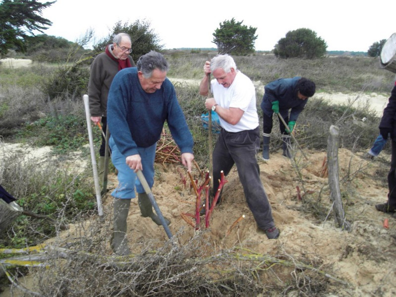 Le Professeur en pleine action, en compagnie de notre Président