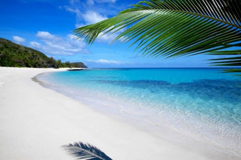 Plage de sable blanc