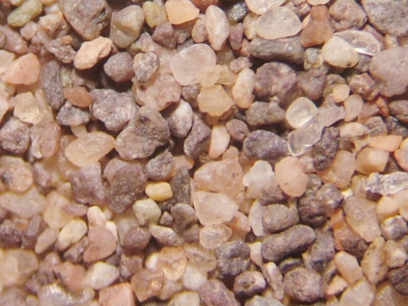 Grains émoussés mats