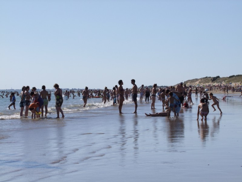 Plage de sable de l'île de Ré